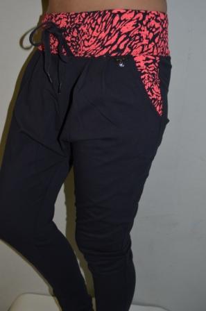 EXTORY EM 0702.0001 брюки женские серый с коралловым (S-L)
