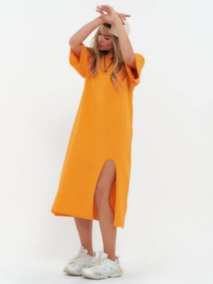 Платье женское uz300156 оранжевый